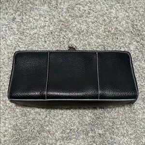 Tommy Hilfiger Black Leather Clutch/Purse